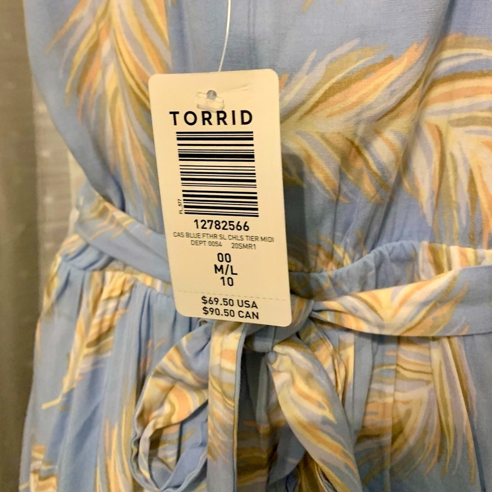 TORRID DRESS!!! MIDI Dress, Size 00X - Picture 9 of 9